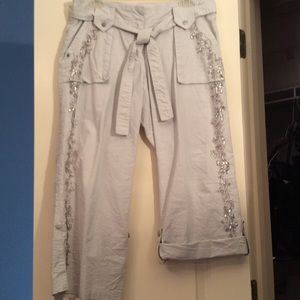 Embellished crop pants